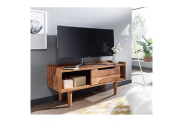Lowboard Wohnling Massivt trä med förvaring 1 dörr trälben lantligt - Möbler - Vardagsrum - Tv-möbler & mediamöbler - Tv-bänkar
