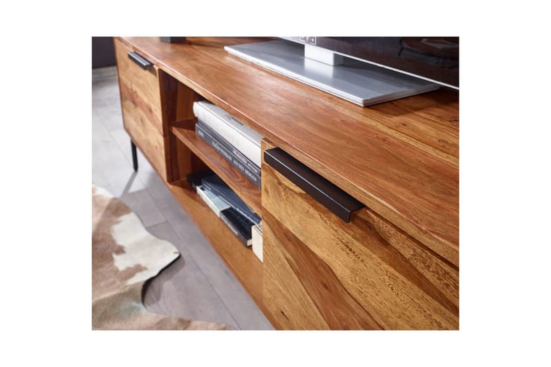 Lowboard Wohnling Massivt trä med förvaring 2 dörrar lantligt - Möbler - Vardagsrum - Tv-möbler & mediamöbler - Tv-bänkar