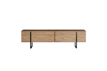 Luxe Golvstående Tv Bänk 180 cm med Förvaring i Furu - Beige - Möbler - Vardagsrum - Tv-möbler & mediamöbler - Tv-bänkar