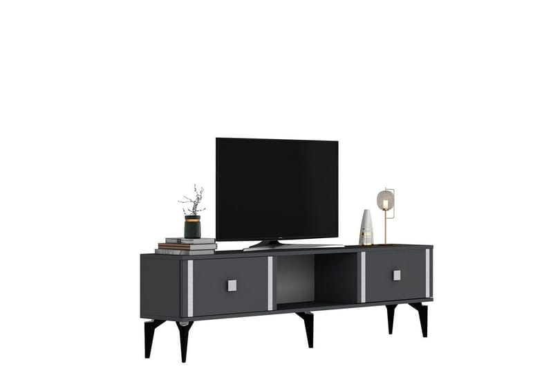 Male Tv-bänk 150 cm - Antracit/Silver - Möbler - Vardagsrum - Tv-möbler & mediamöbler - Tv-bänkar