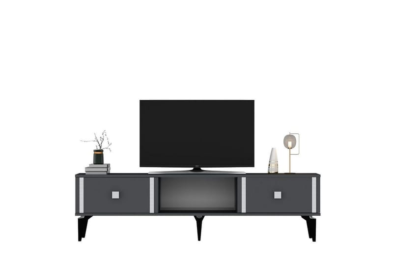 Male Tv-bänk 150 cm - Antracit/Silver - Möbler - Vardagsrum - Tv-möbler & mediamöbler - Tv-bänkar