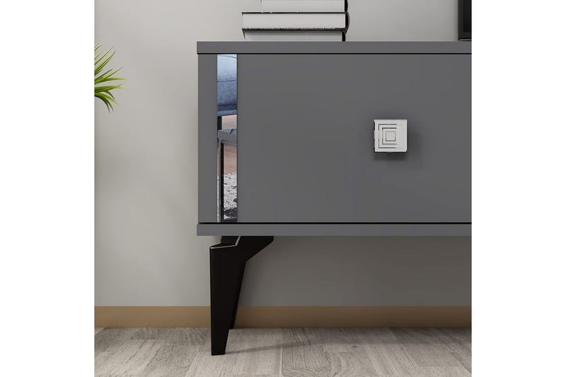 Male Tv-bänk 150 cm - Antracit/Silver - Möbler - Vardagsrum - Tv-möbler & mediamöbler - Tv-bänkar