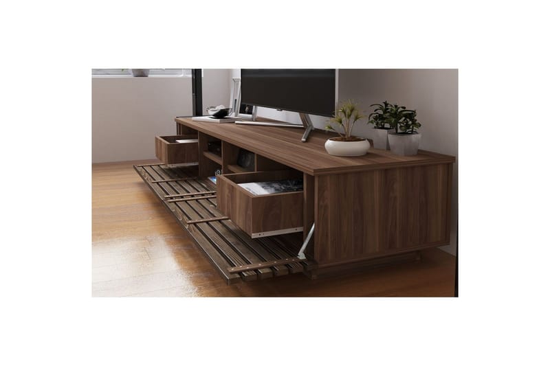 Malric TV Bänk 180 cm i Ek - Brun - Möbler - Vardagsrum - Tv-möbler & mediamöbler - Tv-bänkar