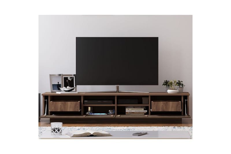 Malric TV Bänk 180 cm i Ek - Brun - Möbler - Vardagsrum - Tv-möbler & mediamöbler - Tv-bänkar