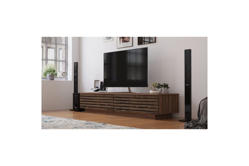 Malric TV Bänk 180 cm i Ek - Brun - Möbler - Vardagsrum - Tv-möbler & mediamöbler - Tv-bänkar