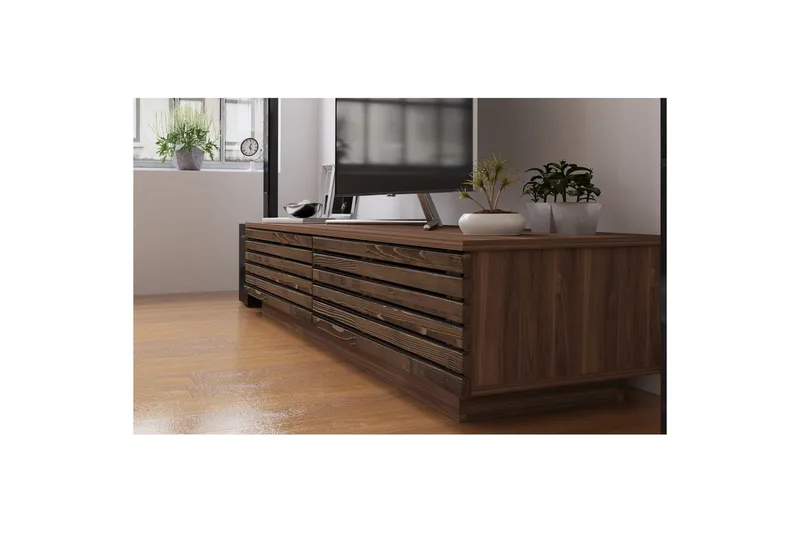 Malric Tv-bänk 180 cm - Natur - Möbler - Vardagsrum - Tv-möbler & mediamöbler - Tv-bänkar