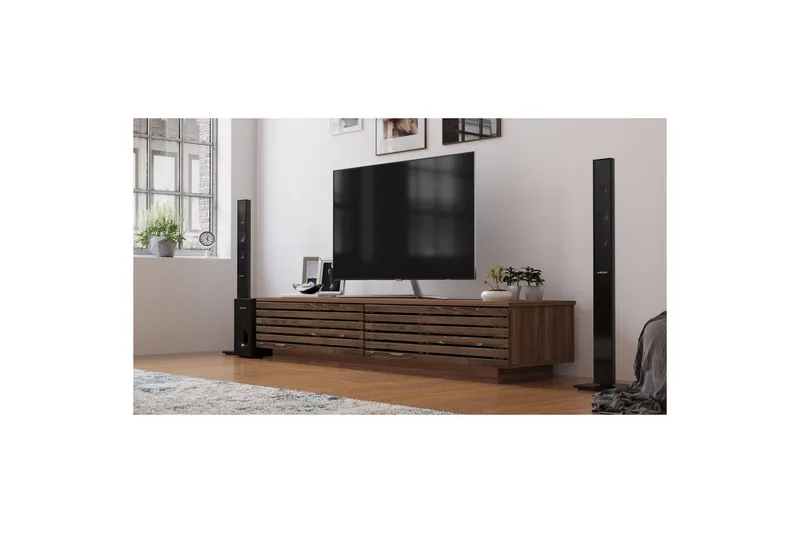 Malric Tv-bänk 180 cm - Natur - Möbler - Vardagsrum - Tv-möbler & mediamöbler - Tv-bänkar