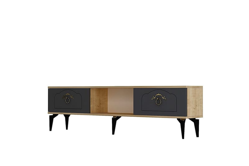 Maren Tv-bänk 150 cm, Ek/Antracit
