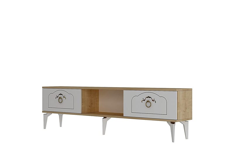 Maren Tv-bänk 150 cm - Ek/Vit - Möbler - Vardagsrum - Tv-möbler & mediamöbler - Tv-bänkar