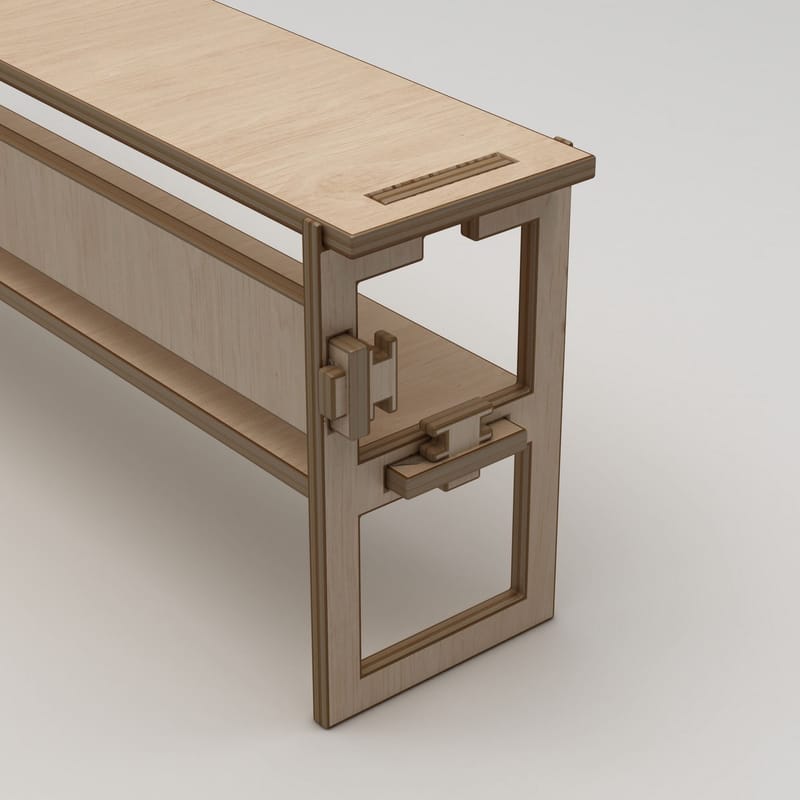 Mopira TV-bänk 220 cm - Naturträ - Möbler - Vardagsrum - Tv-möbler & mediamöbler - Tv-väggfästen & mediastativ - Tv stativ & väggfästen