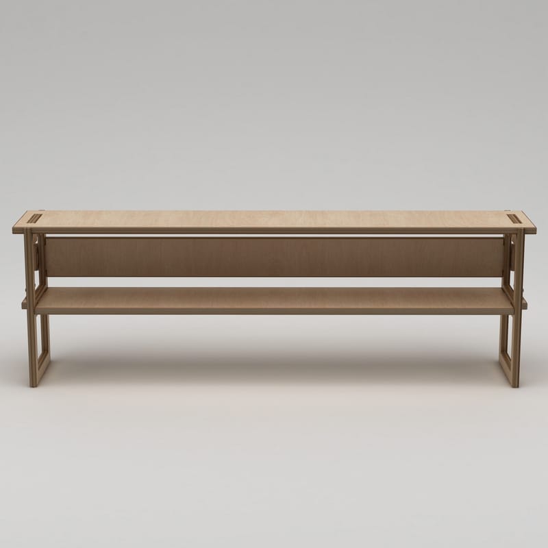 Mopira TV-bänk 220 cm - Naturträ - Möbler - Vardagsrum - Tv-möbler & mediamöbler - Tv-väggfästen & mediastativ - Tv stativ & väggfästen