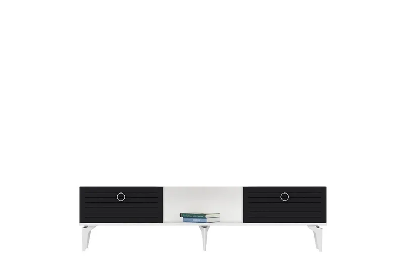 Mula Tv-bänk 150 cm, Vit/Antracit