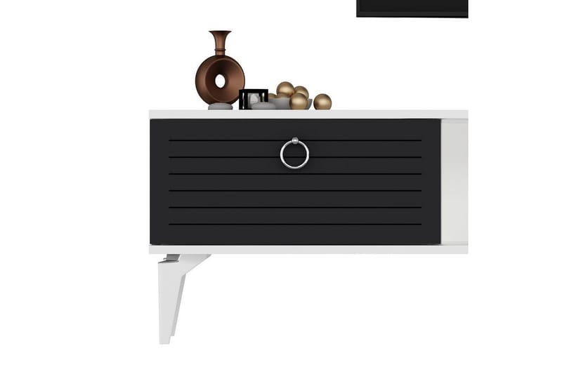 Mula Tv-bänk 150 cm - Vit/Antracit - Möbler - Vardagsrum - Tv-möbler & mediamöbler - Tv-bänkar