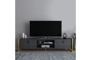 Munetaka Tv-bänk 184 cm - Antracit/Guld - Möbler - Vardagsrum - Tv-möbler & mediamöbler - Tv-bänkar