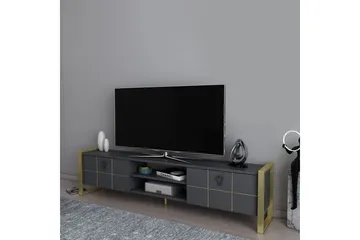 Munetaka Tv-bänk 184 cm - Antracit/Guld - Möbler - Vardagsrum - Tv-möbler & mediamöbler - Tv-bänkar