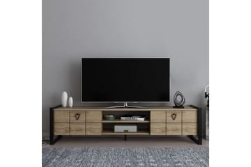 Munetaka Tv-bänk 184 cm - Ek/Svart - Möbler - Vardagsrum - Tv-möbler & mediamöbler - Tv-bänkar