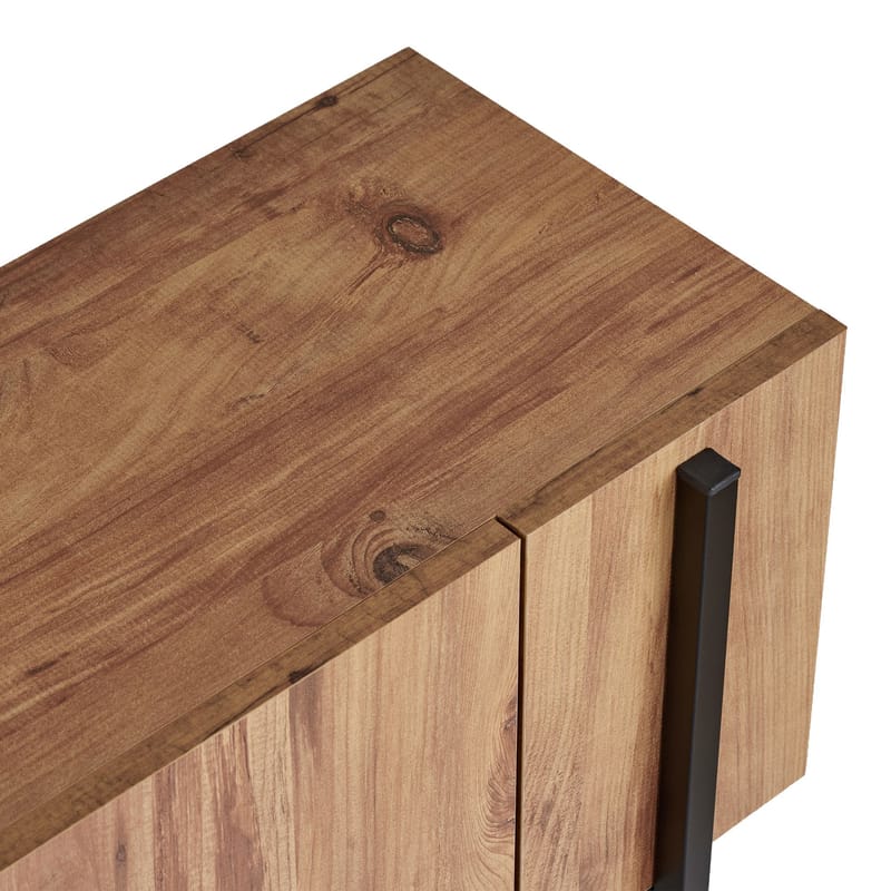 Nexus TV-bänk 180 cm - Atlantic Pine och svart - Möbler - Vardagsrum - Tv-möbler & mediamöbler - Tv-väggfästen & mediastativ - Tv stativ & väggfästen