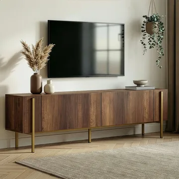Nexus TV-bänk 180 cm - Barok Walnut Gold - Möbler - Vardagsrum - Tv-möbler & mediamöbler - Tv-bänkar