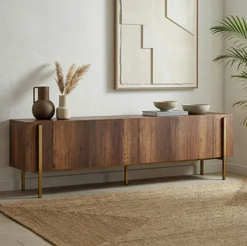 Nexus TV-bänk 180 cm - Barok Walnut Gold - Möbler - Vardagsrum - Tv-möbler & mediamöbler - Tv-bänkar