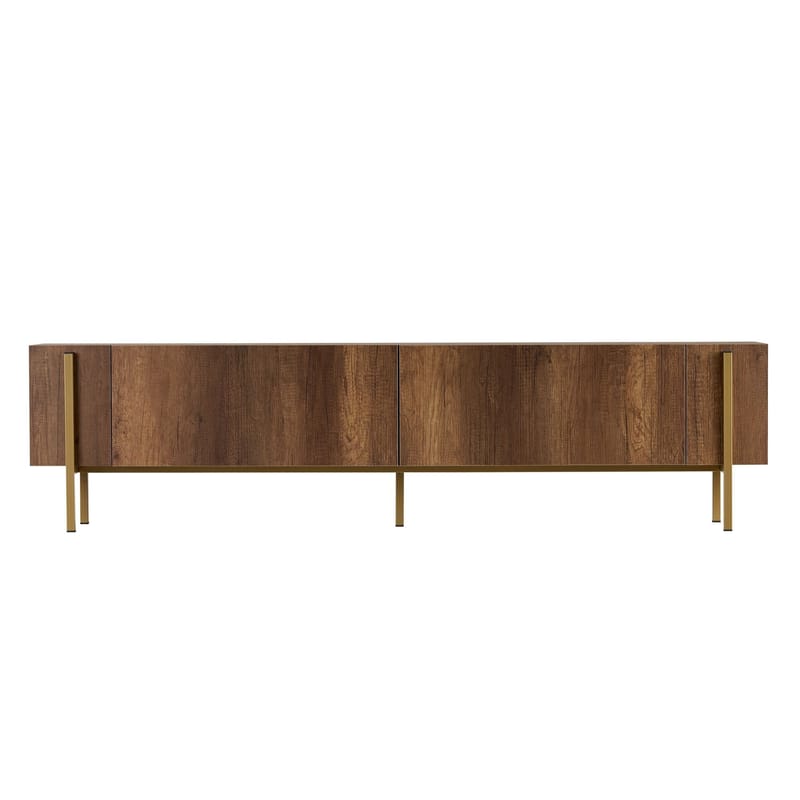 Nexus TV-bänk 180 cm - Barok Walnut Gold - Möbler - Vardagsrum - Tv-möbler & mediamöbler - Tv-väggfästen & mediastativ - Tv stativ & väggfästen