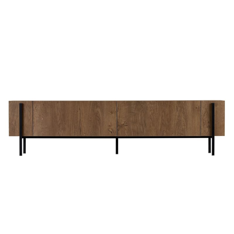 Nexus TV-bänk 180 cm - Kafkas Oak och Black - Möbler - Vardagsrum - Tv-möbler & mediamöbler - Tv-väggfästen & mediastativ - Tv stativ & väggfästen