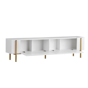 Nexus TV-bänk 180 cm - Vitt och guld - Möbler - Vardagsrum - Tv-möbler & mediamöbler - Tv-bänkar