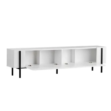 Nexus TV-bänk 180 cm - Wood Black och Black - Möbler - Vardagsrum - Tv-möbler & mediamöbler - Tv-bänkar