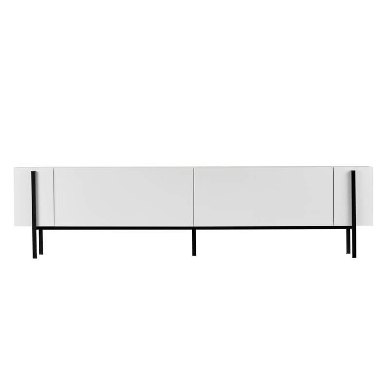 Nexus TV-bänk 180 cm - Wood Black och Black - Möbler - Vardagsrum - Tv-möbler & mediamöbler - Tv-väggfästen & mediastativ - Tv stativ & väggfästen