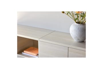 Nomi Vägghängd Tv Bänk 180 cm med Förvaring i Ljust Trä - Beige - Möbler - Vardagsrum - Tv-möbler & mediamöbler - Tv-bänkar