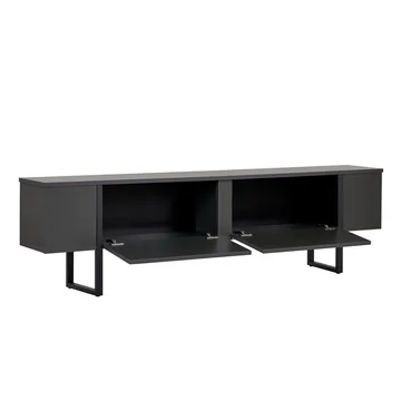 Nopira TV-bänk 180 cm - Antracit och svart - Möbler - Vardagsrum - Tv-möbler & mediamöbler - Tv-bänkar