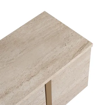 Nopira TV-bänk 180 cm - Travertin/guld - Möbler - Vardagsrum - Tv-möbler & mediamöbler - Tv-bänkar
