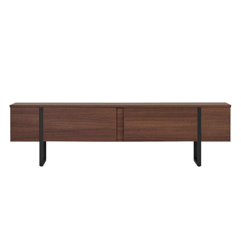 Nopira TV-bänk 180 cm - Valnöt och svart - Möbler - Vardagsrum - Tv-möbler & mediamöbler - Tv-väggfästen & mediastativ - Tv stativ & väggfästen