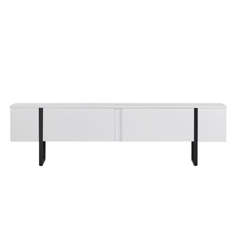 Nopira TV-bänk 180 cm - Vit och svart - Möbler - Vardagsrum - Tv-möbler & mediamöbler - Tv-väggfästen & mediastativ - Tv stativ & väggfästen
