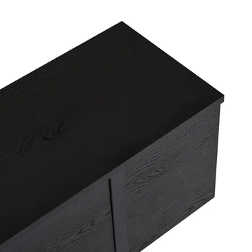 Nopira TV-bänk 180 cm - Wood Black och Black - Möbler - Vardagsrum - Tv-möbler & mediamöbler - Tv-bänkar