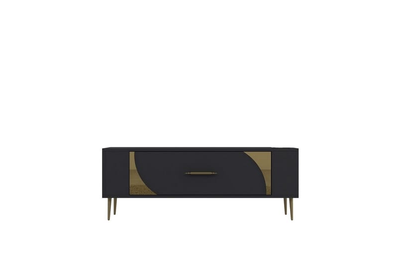 Olyra Tv-bänk 120 cm - Antracit/Guld - Möbler - Vardagsrum - Tv-möbler & mediamöbler - Tv-bänkar