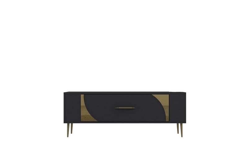 Olyra Tv-bänk 120 cm - Antracit/Guld - Möbler - Vardagsrum - Tv-möbler & mediamöbler - Tv-bänkar
