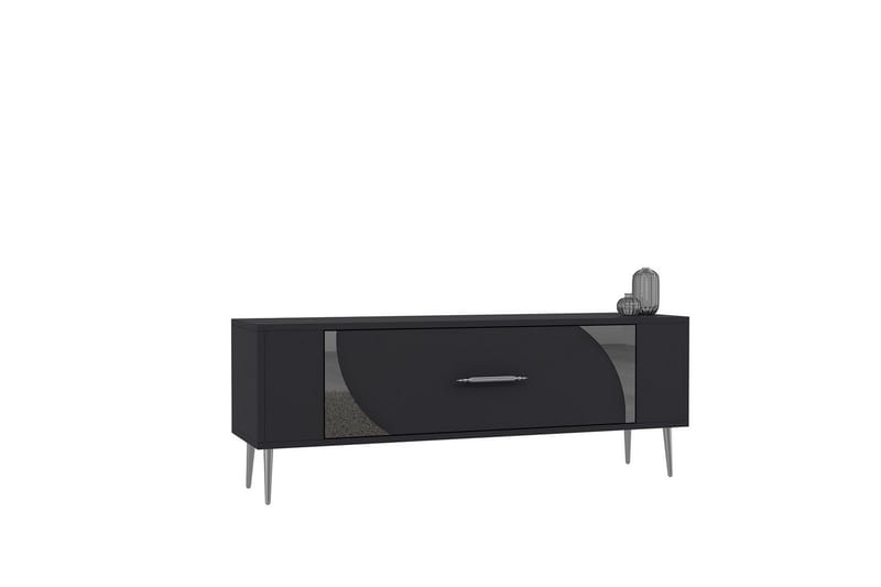 Olyra Tv-bänk 120 cm, Antracit/Silver