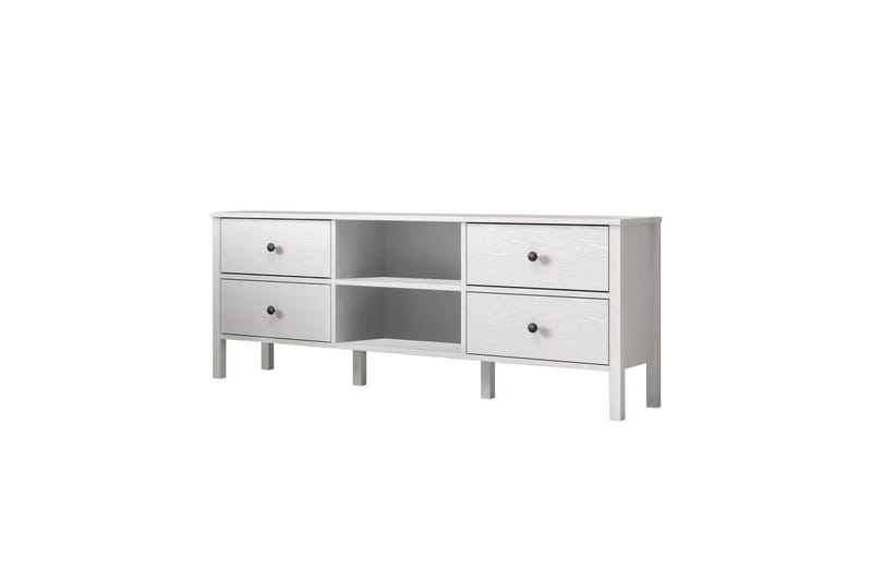 Olyros Tv-bänk 160 cm, Natur/Vit