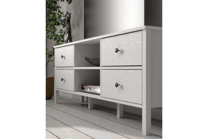 Olyros Tv-bänk 160 cm - Natur/Vit - Möbler - Vardagsrum - Tv-möbler & mediamöbler - Tv-bänkar