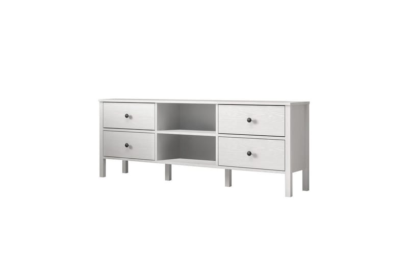 Olyros Tv-bänk 160 cm, Natur/Vit