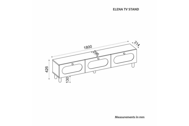 Ossin Tv-bänk 180 cm - Ek - Möbler - Vardagsrum - Tv-möbler & mediamöbler - Tv-bänkar