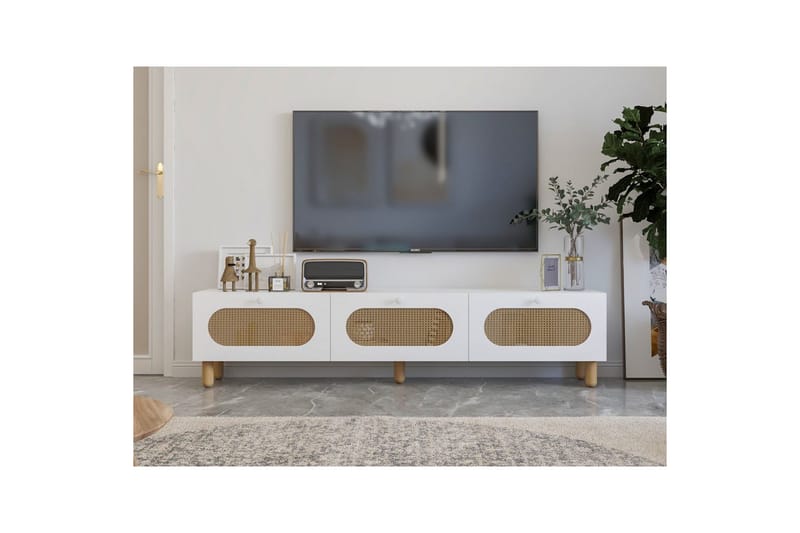 Ossin Tv-bänk 180 cm - Vit - Möbler - Vardagsrum - Tv-möbler & mediamöbler - Tv-bänkar