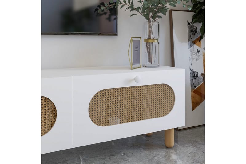 Ossin Tv-bänk 180 cm - Vit - Möbler - Vardagsrum - Tv-möbler & mediamöbler - Tv-bänkar