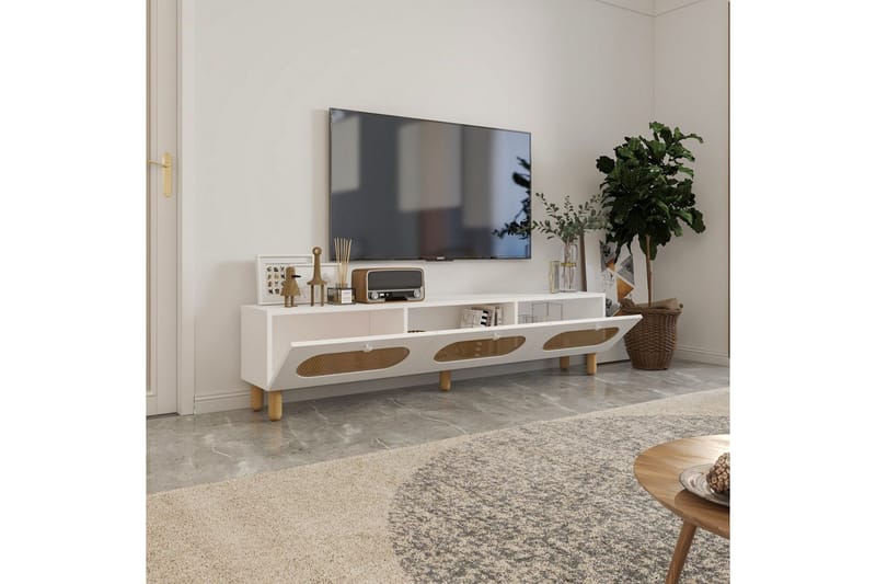 Ossin Tv-bänk 180 cm - Vit - Möbler - Vardagsrum - Tv-möbler & mediamöbler - Tv-bänkar