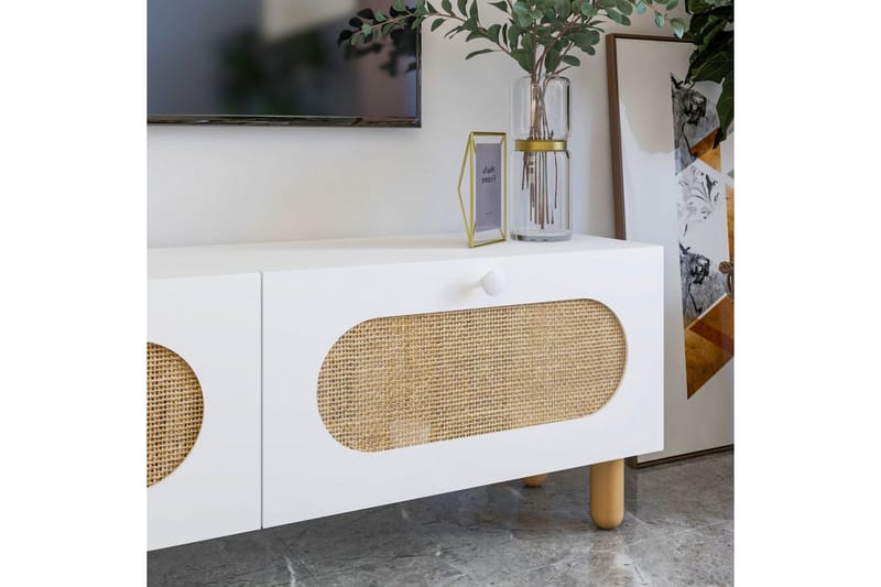 Ossin Tv-bänk 180 cm - Vit - Möbler - Vardagsrum - Tv-möbler & mediamöbler - Tv-bänkar