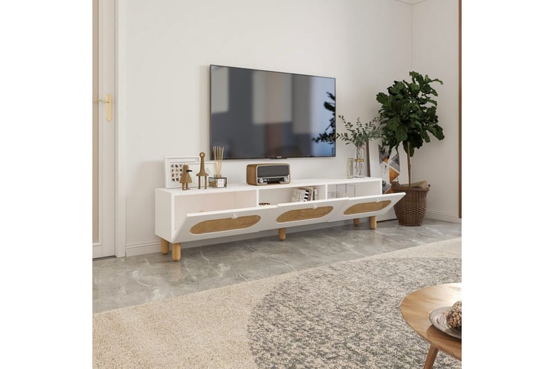 Ossin Tv-bänk 180 cm - Vit - Möbler - Vardagsrum - Tv-möbler & mediamöbler - Tv-bänkar