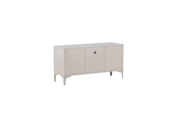 Piring Golvstående TV-bänk 120 cm med Förvaring i Metall - Beige - Möbler - Vardagsrum - Tv-möbler & mediamöbler - Tv-bänkar