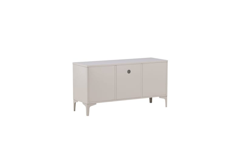 Piring Golvstående TV-bänk 120 cm med Förvaring i Metall - Beige - Möbler - Vardagsrum - Tv-möbler & mediamöbler - Tv-bänkar
