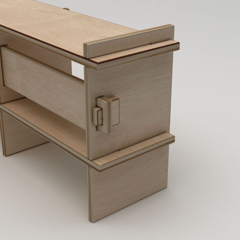 Ropira TV-bänk 220 cm - Naturträ - Möbler - Vardagsrum - Tv-möbler & mediamöbler - Tv-väggfästen & mediastativ - Tv stativ & väggfästen