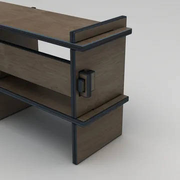 Ropira TV-bänk 220 cm - Valnöt - Möbler - Vardagsrum - Tv-möbler & mediamöbler - Tv-bänkar